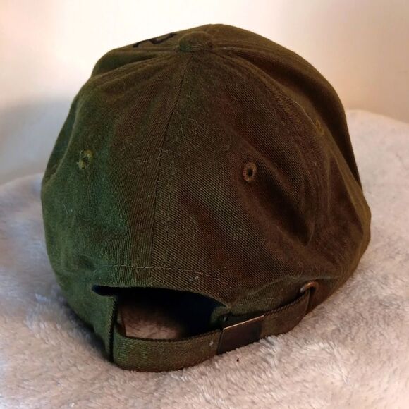 Prague Czech Republic Olive Green Cap with Black Embroidery - Picture 3 of 6
